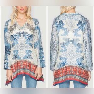 Johnny Was Silk Blouse